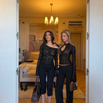 Ayla lace top - sort