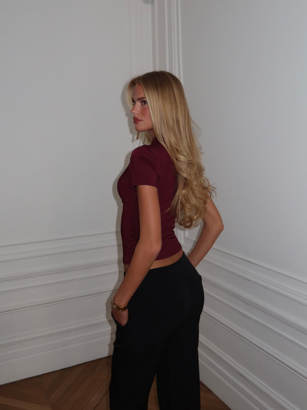 Baia basic top - bordeaux