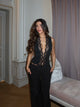 Alana lace top - black