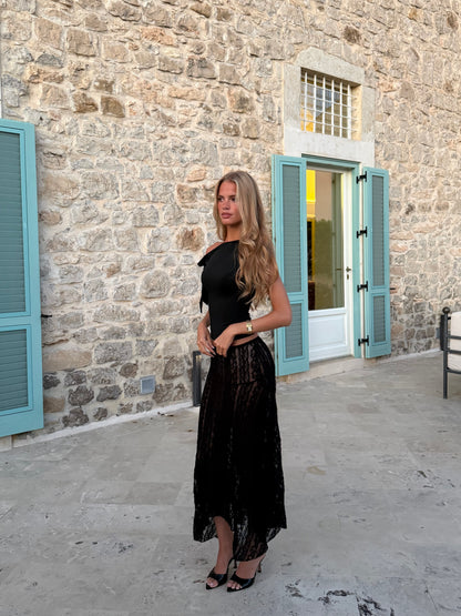 Lyra lace skirt - sort