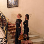 Aria lace top - sort (forudbestilling)