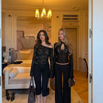 Ayla lace top - sort