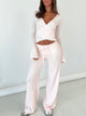 Knit trousers - light pink
