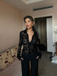 Grace lace top - black