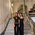 Elia lace top - sort (forudbestilling)