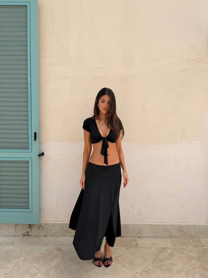 Bolero lace top - sort (forudbestilling)