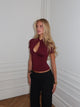 Baia basic top - bordeaux