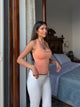 Elia lace top - Orange