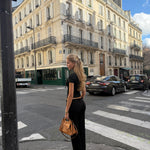 Baia lace top - sort