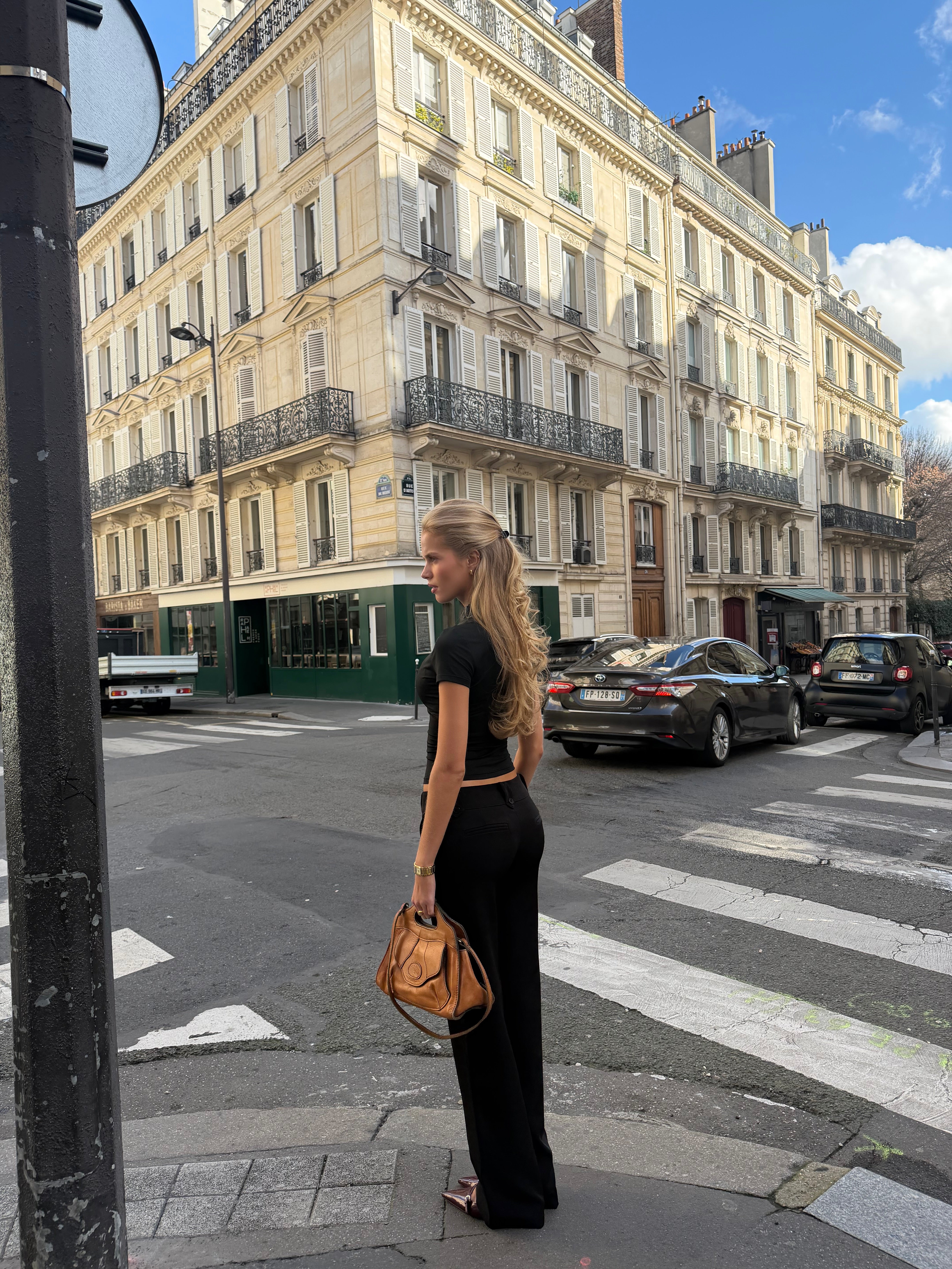 Baia lace top - sort