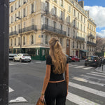 Baia lace top - sort