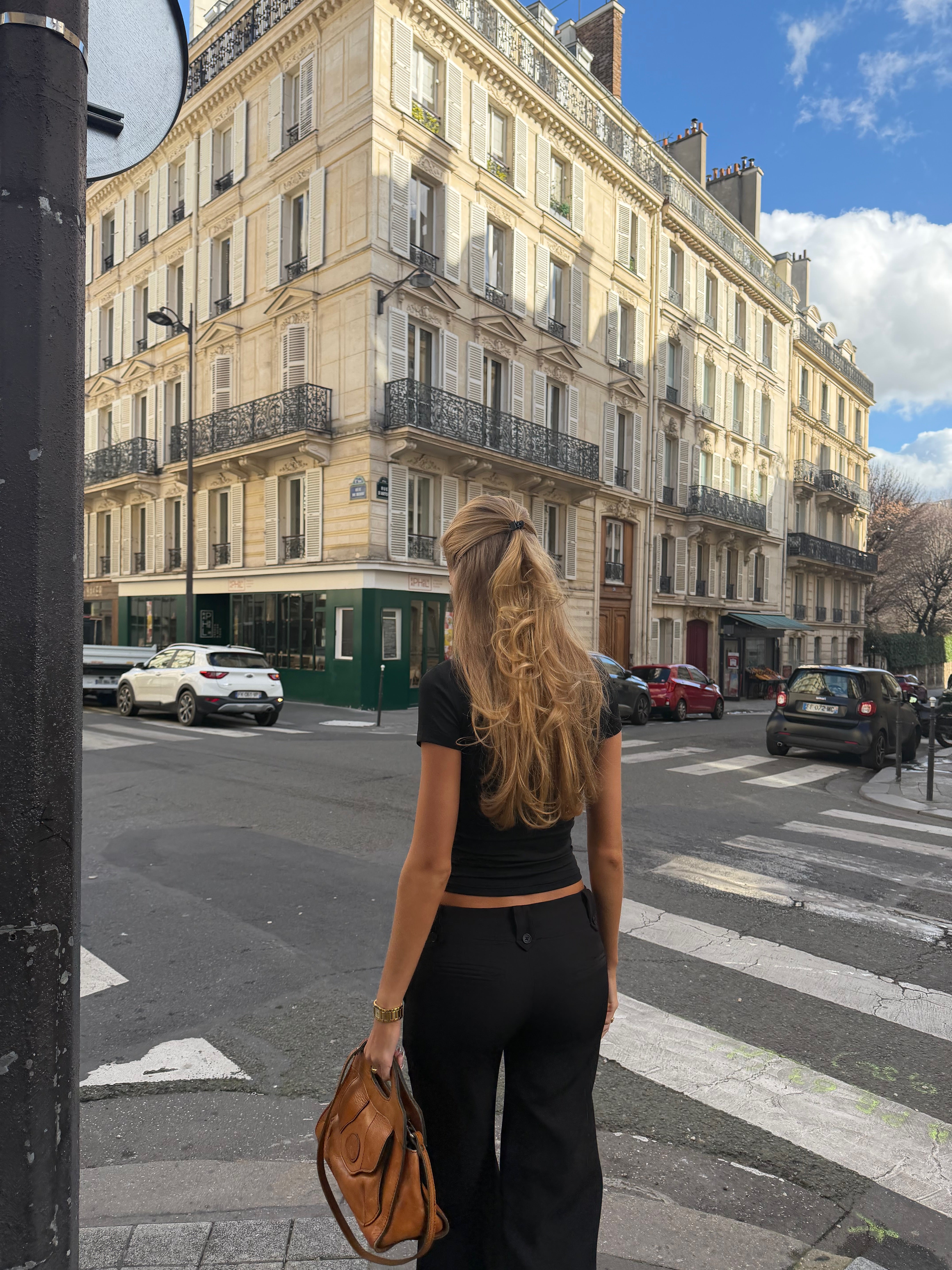 Baia lace top - sort