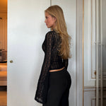 Ayla lace top - sort